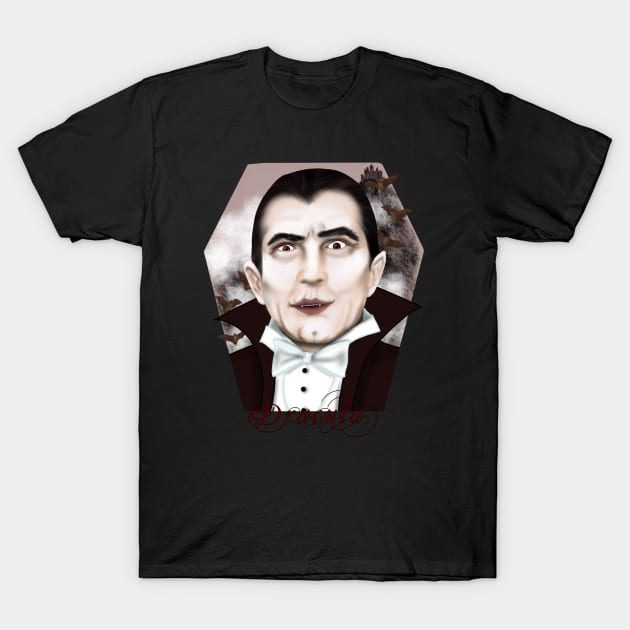 Dracula T-Shirt by KataMartArt